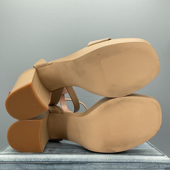 NEW Nordstrom Women’s Noanita-Lea Block Heel Sandals Tan Size 11M - Picture 10 of 12